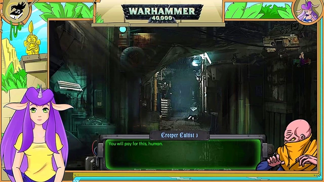 Brunette Warhammer 40k Inquisitor Trains Orcs With Small Tits & Big Boobs ASMR