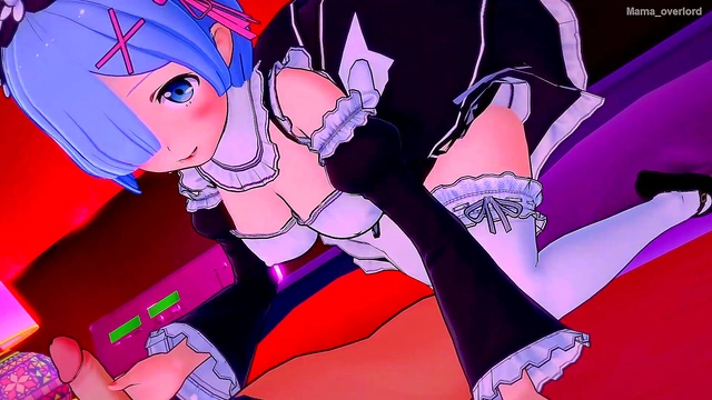 Horny Rem from Re-Zero Fucks Fast in Uncensored 3D Hentai Anime