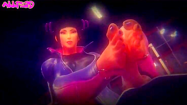 3D Hentai Cartoon Girls Give Amazing Footjobs With Sexy Feet Fetish