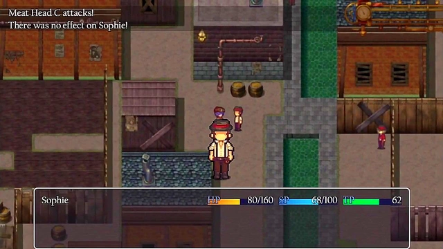 Hentai Detective Gets Naked for Old Man in Steam City Fetish Scene