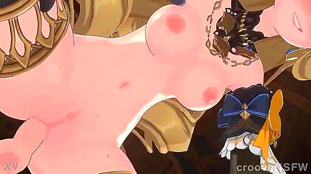 Blonde Hentai Babe With Big Tits Rides Dick For Creamy Cumshot