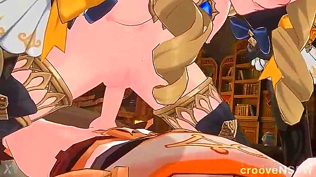 Blonde Hentai Babe With Big Tits Rides Dick For Creamy Cumshot