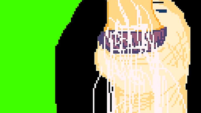 Pixel Art Hentai Babe Sucks Big Dick For Juicy Blowjob Feast