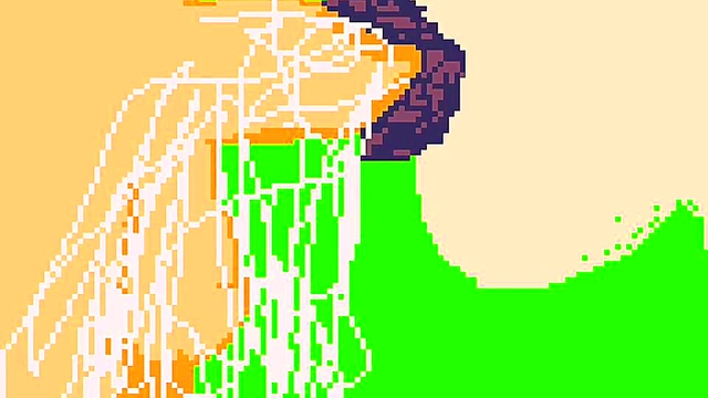 Pixel Art Hentai Babe Sucks Big Dick For Juicy Blowjob Feast