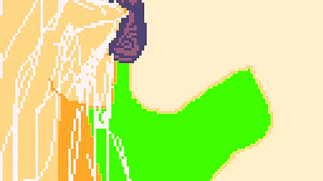 Pixel Art Hentai Babe Sucks Big Dick For Juicy Blowjob Feast