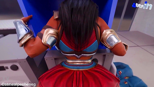 Wonder Woman Gets Rough 3D Anime Milf Action With Big-Ass Creampie