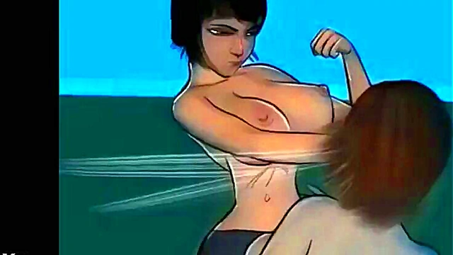 Dominant Teen Girls Engage in Hot Catfight with Big Boobs & BDSM Action