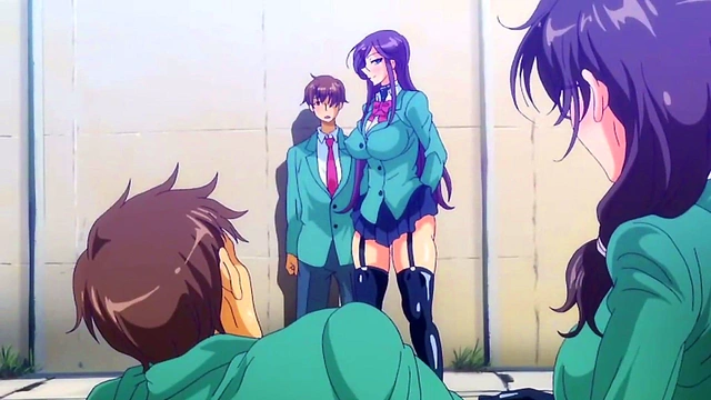 Big-Titted Hentai Babe Nails Ass-Fucking Lessons At Fuck School