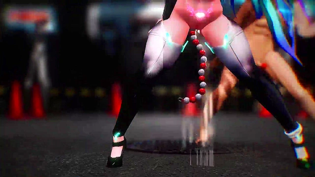 Horny Miku Rides Donut Hole for Ecstatic Hentai Pleasure