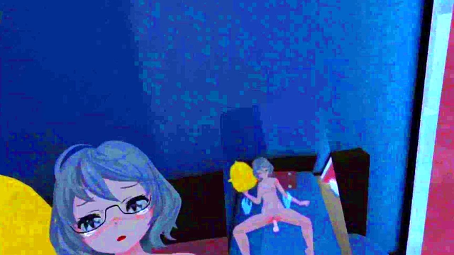 VR Kanojo Game POV – Oyasumi Etchi With Your Virtual Honey