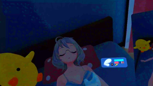 VR Kanojo Game POV – Oyasumi Etchi With Your Virtual Honey