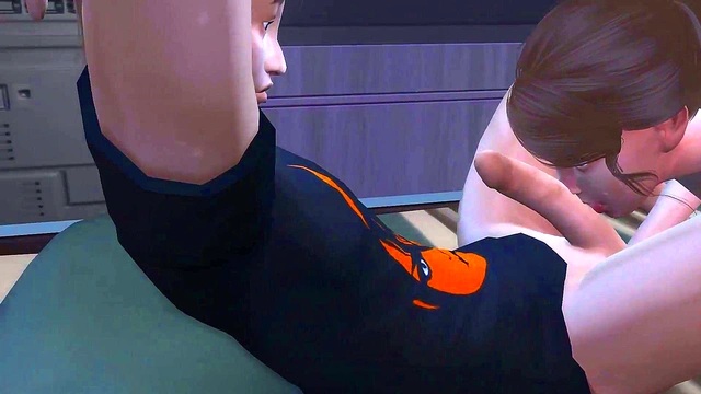 Naughty Girlfriend Seduces Sleeping Boyfriend With Busty Anime Action