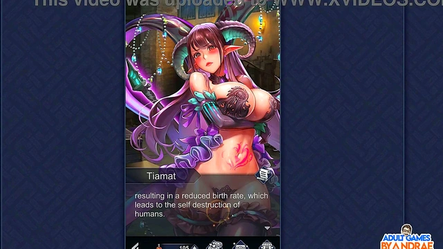 Pulling Tiamat's Nipples Makes Her Squirt & Cum Hard in Sexy 3D Anime Scene