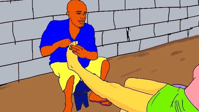 Lonely African Babe Gets Fucked By Local Nailcutter In Animated Hentai Action