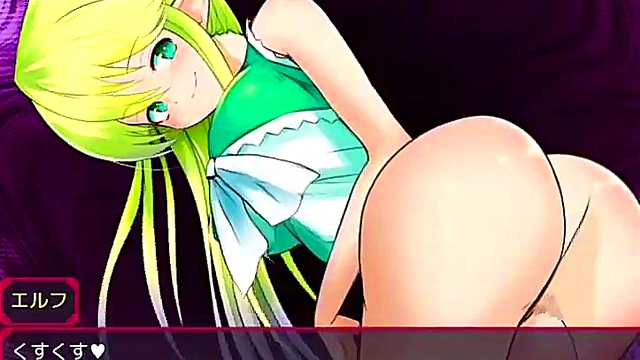 Horny ElfGirl Strips Out Of Clothes In Sexy Anime Scene