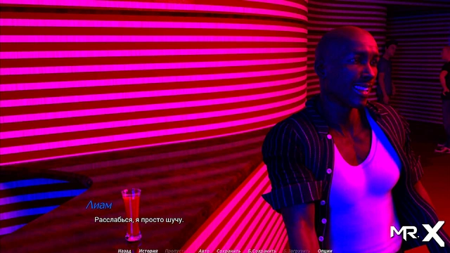 Horny Actress Shows Off Boobs During Club Scene in 3D Hentai Game