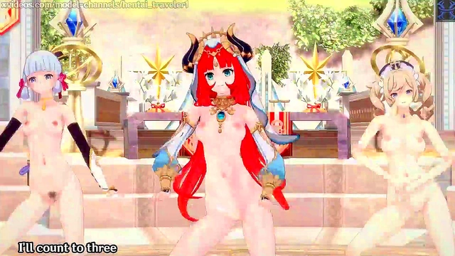 Hentai 3D Genshin Impact Girls Engage in Steamy MMD Medley Action