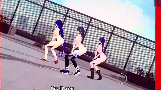 Hentai 3D Genshin Impact Girls Engage in Steamy MMD Medley Action