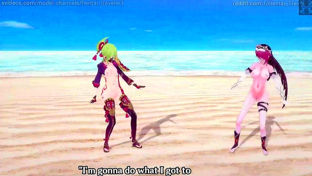Hentai 3D Genshin Impact Girls Engage in Steamy MMD Medley Action