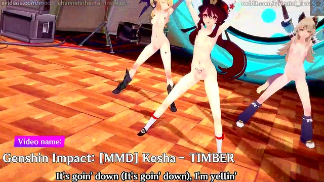 Hentai 3D Genshin Impact Girls Engage in Steamy MMD Medley Action