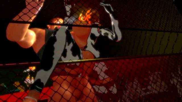 Curvy Anime Beauty Gets Pounded Hard Against the Cage for Anal Ecstasy