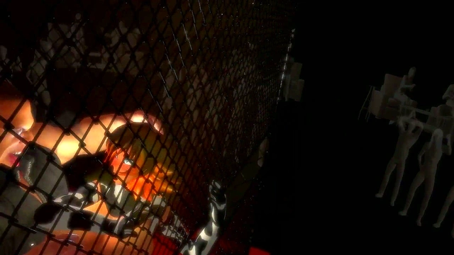 Curvy Anime Beauty Gets Pounded Hard Against the Cage for Anal Ecstasy