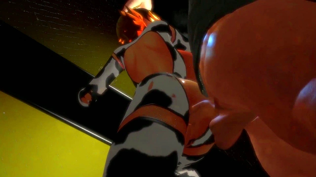 Curvy Anime Beauty Gets Pounded Hard Against the Cage for Anal Ecstasy