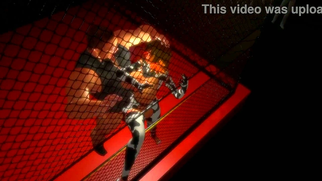 Curvy Anime Beauty Gets Pounded Hard Against the Cage for Anal Ecstasy