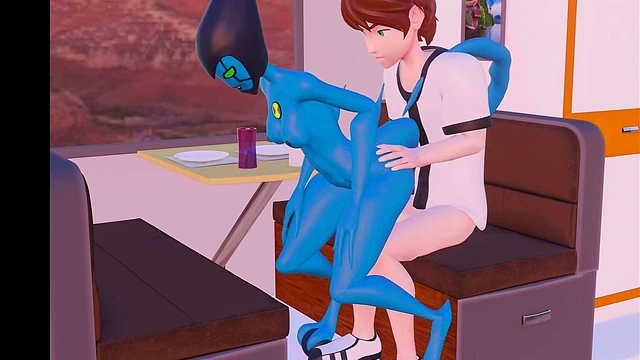 Ben 10 & Gwen Engage in Fast Extraterrestrial 3D Hentai Sex Adventure