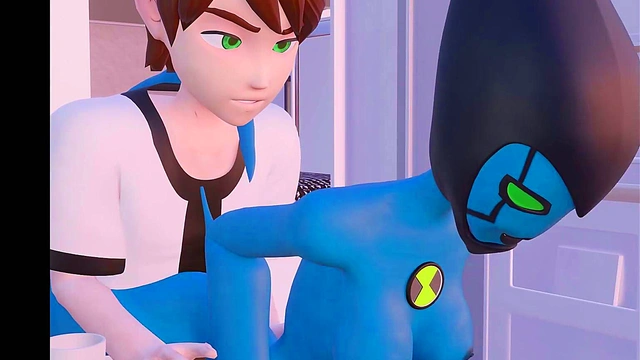 Ben 10 & Gwen Engage in Fast Extraterrestrial 3D Hentai Sex Adventure