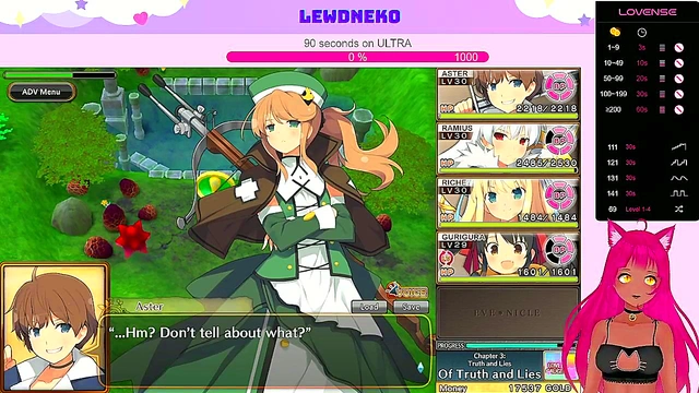 Cute Busty Elf VTuber Enjoys BDSM Fun & Creampie in Erogame Playthrough