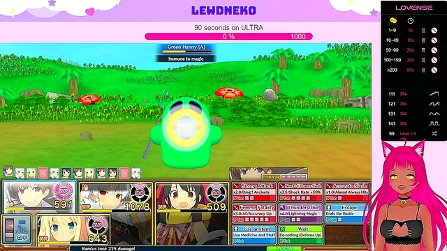 Cute Busty Elf VTuber Enjoys BDSM Fun & Creampie in Erogame Playthrough