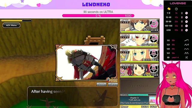 Cute Busty Elf VTuber Enjoys BDSM Fun & Creampie in Erogame Playthrough