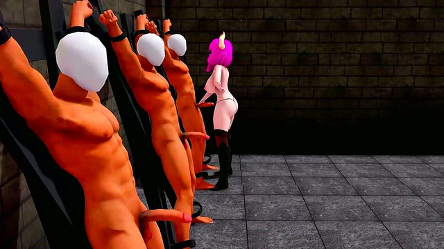 Aura’s Demon Seduction – Big Tits & Toy Play In BDSM Gangbang Doggy Style