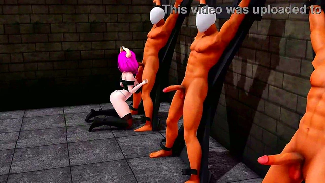 Aura’s Demon Seduction – Big Tits & Toy Play In BDSM Gangbang Doggy Style