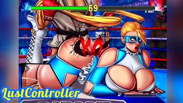 Hentai Compilation – R. Mika’s Lustful Adventures in Street Fighter Slideshow