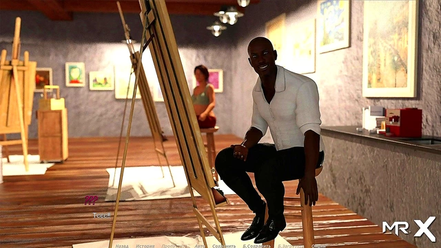 Blonde Poses Nude for Acting Lessons in Erotic 3D Anime Game Scene