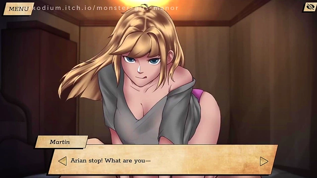 Monster Girl Seduces Guest in Manor for Erotic Anime Fun