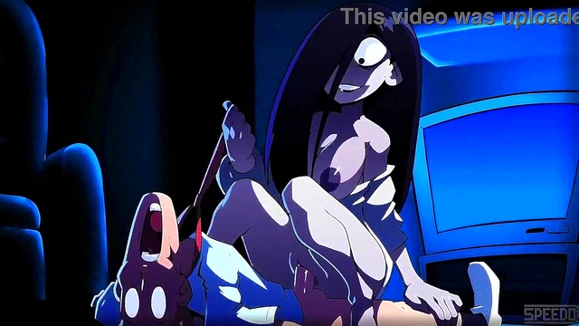 Yamamura Sadako’s Big Tits Shake To The Bell In Erotic 3D Anime Art