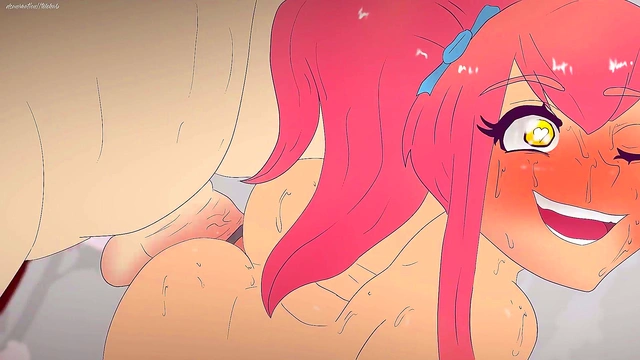 Pink-Haired Anime Babe Gets Extended Dick Action In Hot Hentai Session