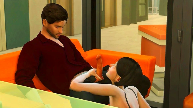 3D Hentai Office Sex – Girl CEO Takes Charge With Hot Sims 4 Style Action