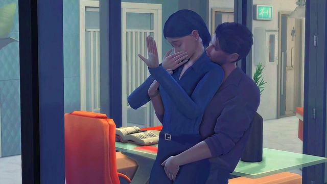 3D Hentai Office Sex – Girl CEO Takes Charge With Hot Sims 4 Style Action