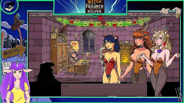 Sexy Witch Trains Her Big-Ass Body With Blonde Hermione In Hot Hentai Action