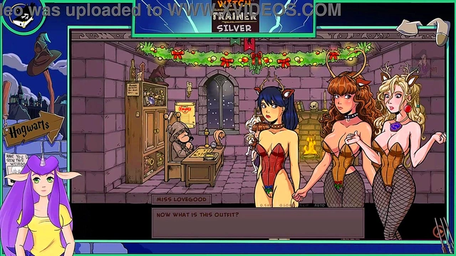 Sexy Witch Trains Her Big-Ass Body With Blonde Hermione In Hot Hentai Action