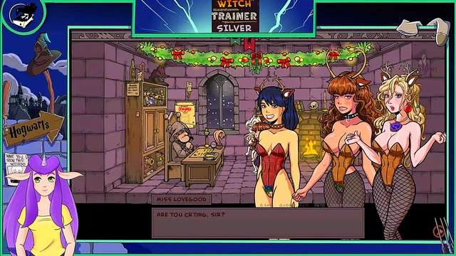 Sexy Witch Trains Her Big-Ass Body With Blonde Hermione In Hot Hentai Action