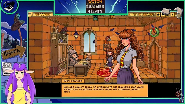 Sexy Witch Trains Her Big-Ass Body With Blonde Hermione In Hot Hentai Action