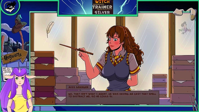 Sexy Witch Trains Her Big-Ass Body With Blonde Hermione In Hot Hentai Action