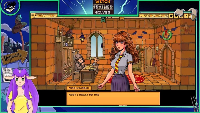 Sexy Witch Trains Her Big-Ass Body With Blonde Hermione In Hot Hentai Action