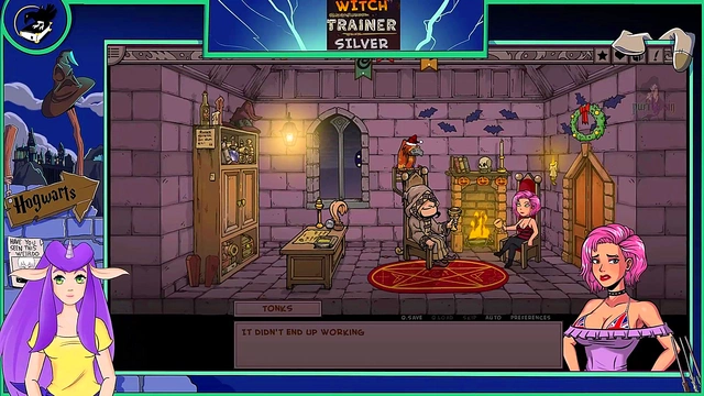 Sexy Witch Trains Her Big-Ass Body With Blonde Hermione In Hot Hentai Action