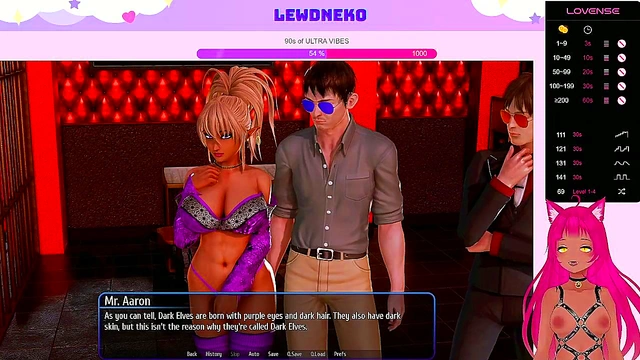 Busty VTuber Maid Neko Toys Herself To Orgasm In EroGame Playthrough